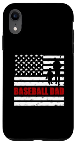 Stolzer Baseball Dad Amerikanische Flagge Sport Vatertag Hülle für iPhone XR von Proud Baseball Dad American Flag Sports