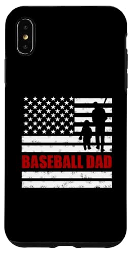 Stolzer Baseball Dad Amerikanische Flagge Sport Vatertag Hülle für iPhone XS Max von Proud Baseball Dad American Flag Sports