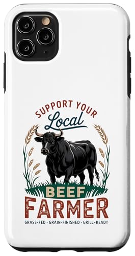 Stolzer Black Angus Lokaler Rinderbauer Hülle für iPhone 11 Pro Max von Proud Beef Ranger - Celebrate Rural Lifestyle