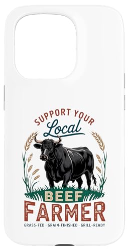 Stolzer Black Angus Lokaler Rinderbauer Hülle für iPhone 15 Pro von Proud Beef Ranger - Celebrate Rural Lifestyle