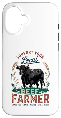 Stolzer Black Angus Lokaler Rinderbauer Hülle für iPhone 16 von Proud Beef Ranger - Celebrate Rural Lifestyle