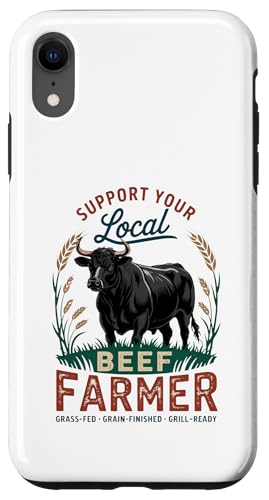 Stolzer Black Angus Lokaler Rinderbauer Hülle für iPhone XR von Proud Beef Ranger - Celebrate Rural Lifestyle