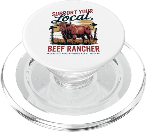 Unterstützen Sie Ihren lokalen Beef Rancher - Cowboy PopSockets PopGrip für MagSafe Unterstützen Sie Ihren lokalen Beef Rancher - Cowboy PopSockets PopGrip für MagSafe von Proud Beef Ranger - Celebrate Rural Lifestyle