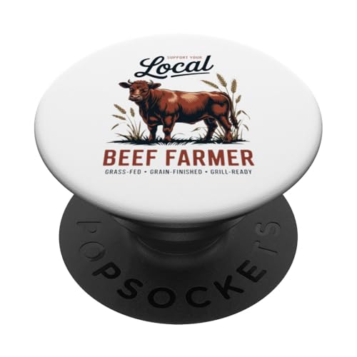 Unterstützen Sie Ihren lokalen Beef Rancher PopSockets Klebender PopGrip Unterstützen Sie Ihren lokalen Beef Rancher PopSockets Klebender PopGrip von Proud Beef Ranger - Celebrate Rural Lifestyle