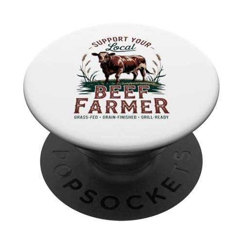 Unterstützen Sie Ihren lokalen Beef Rancher - Proud Beef Farmer PopSockets Klebender PopGrip Unterstützen Sie Ihren lokalen Beef Rancher - Proud Beef Farmer PopSockets Klebender PopGrip von Proud Beef Ranger - Celebrate Rural Lifestyle