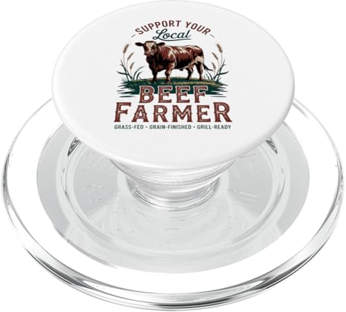 Unterstützen Sie Ihren lokalen Beef Rancher - Proud Beef Farmer PopSockets PopGrip für MagSafe Unterstützen Sie Ihren lokalen Beef Rancher - Proud Beef Farmer PopSockets PopGrip für MagSafe von Proud Beef Ranger - Celebrate Rural Lifestyle