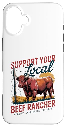Unterstützen Sie Ihren lokalen Beef Rancher - Red Angus Hülle für iPhone 16 Plus Unterstützen Sie Ihren lokalen Beef Rancher - Red Angus Hülle für iPhone 16 Plus von Proud Beef Ranger - Celebrate Rural Lifestyle