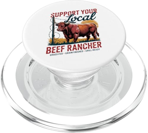 Unterstützen Sie Ihren lokalen Beef Rancher - Red Angus PopSockets PopGrip für MagSafe Unterstützen Sie Ihren lokalen Beef Rancher - Red Angus PopSockets PopGrip für MagSafe von Proud Beef Ranger - Celebrate Rural Lifestyle