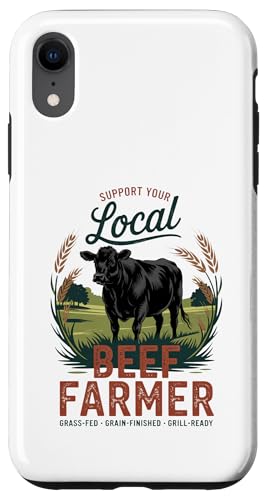 Unterstützen Sie Ihren lokalen Farmer – Black Angus Beef Rancher Hülle für iPhone XR Unterstützen Sie Ihren lokalen Farmer – Black Angus Beef Rancher Hülle für iPhone XR von Proud Beef Ranger - Celebrate Rural Lifestyle