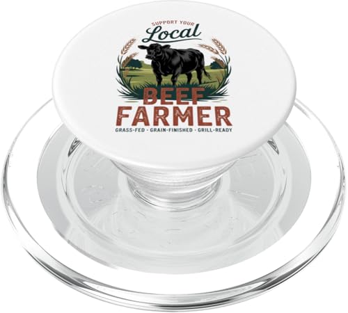 Unterstützen Sie Ihren lokalen Farmer – Black Angus Beef Rancher PopSockets PopGrip für MagSafe Unterstützen Sie Ihren lokalen Farmer – Black Angus Beef Rancher PopSockets PopGrip für MagSafe von Proud Beef Ranger - Celebrate Rural Lifestyle