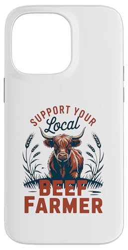 Unterstützen Sie Ihren lokalen Rinderbauer – Hochlandrinder Hülle für iPhone 14 Pro Max von Proud Beef Ranger - Celebrate Rural Lifestyle