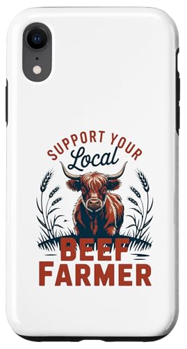 Unterstützen Sie Ihren lokalen Rinderbauer – Hochlandrinder Hülle für iPhone XR von Proud Beef Ranger - Celebrate Rural Lifestyle