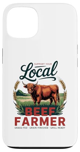 Unterstützen Sie Ihren lokalen Rinderbauer – Hochlandrinder – Vintage Hülle für iPhone 13 von Proud Beef Ranger - Celebrate Rural Lifestyle