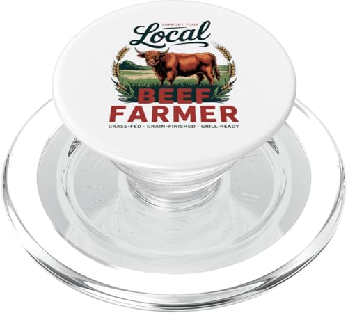 Unterstützen Sie Ihren lokalen Rinderbauer – Hochlandrinder – Vintage PopSockets PopGrip für MagSafe Unterstützen Sie Ihren lokalen Rinderbauer – Hochlandrinder – Vintage PopSockets PopGrip für MagSafe von Proud Beef Ranger - Celebrate Rural Lifestyle