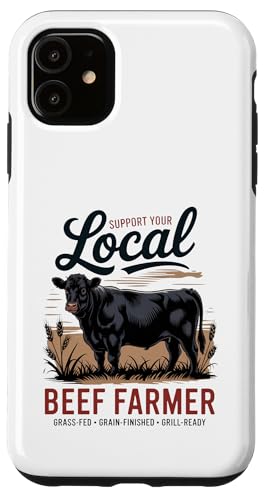 Unterstützen Sie Ihren lokalen Rinderbauer – Retro Beef Rancher Hülle für iPhone 11 von Proud Beef Ranger - Celebrate Rural Lifestyle