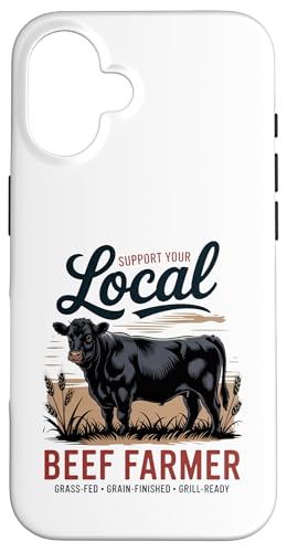 Unterstützen Sie Ihren lokalen Rinderbauer – Retro Beef Rancher Hülle für iPhone 16 Unterstützen Sie Ihren lokalen Rinderbauer – Retro Beef Rancher Hülle für iPhone 16 von Proud Beef Ranger - Celebrate Rural Lifestyle