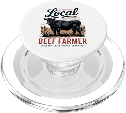 Unterstützen Sie Ihren lokalen Rinderbauer – Retro Beef Rancher PopSockets PopGrip für MagSafe Unterstützen Sie Ihren lokalen Rinderbauer – Retro Beef Rancher PopSockets PopGrip für MagSafe von Proud Beef Ranger - Celebrate Rural Lifestyle