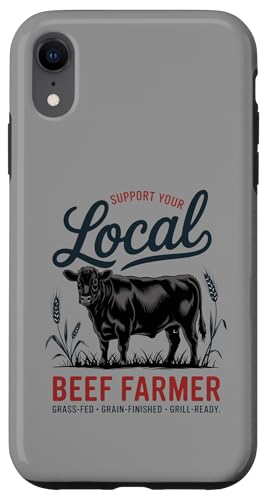 Unterstützen Sie Ihren lokalen Rindfleischbauer Hülle für iPhone XR Unterstützen Sie Ihren lokalen Rindfleischbauer Hülle für iPhone XR von Proud Beef Ranger - Celebrate Rural Lifestyle