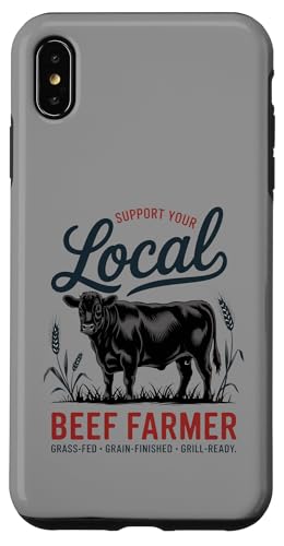 Unterstützen Sie Ihren lokalen Rindfleischbauer Hülle für iPhone XS Max Unterstützen Sie Ihren lokalen Rindfleischbauer Hülle für iPhone XS Max von Proud Beef Ranger - Celebrate Rural Lifestyle