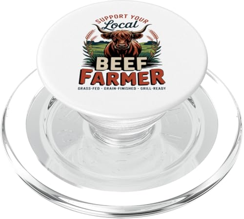 Vintage Unterstützen Sie Ihren lokalen Rinderzüchter - Highland Cattle PopSockets PopGrip für MagSafe Vintage Unterstützen Sie Ihren lokalen Rinderzüchter - Highland Cattle PopSockets PopGrip für MagSafe von Proud Beef Ranger - Celebrate Rural Lifestyle
