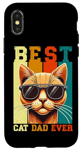 Best Cat Dad Ever Katzenliebhaber Vatertag Papa Papa Retro Hülle für iPhone X/XS Best Cat Dad Ever Katzenliebhaber Vatertag Papa Papa Retro Hülle für iPhone X/XS von Proud Cat Dad Loving Father Cat Owner Men Daddy