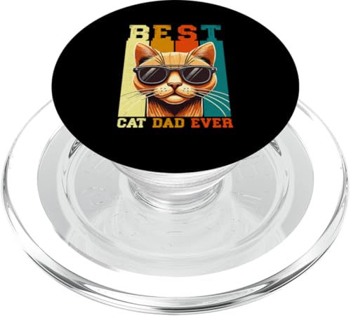 Best Cat Dad Ever Katzenliebhaber Vatertag Papa Papa Retro PopSockets PopGrip für MagSafe Best Cat Dad Ever Katzenliebhaber Vatertag Papa Papa Retro PopSockets PopGrip für MagSafe von Proud Cat Dad Loving Father Cat Owner Men Daddy