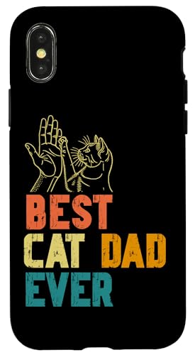 Bester Katzenvater aller Zeiten Vatertags-Katzenliebhaber Daddy Papa Cat Hülle für iPhone X/XS Bester Katzenvater aller Zeiten Vatertags-Katzenliebhaber Daddy Papa Cat Hülle für iPhone X/XS von Proud Cat Dad Loving Father Cat Owner Men Daddy