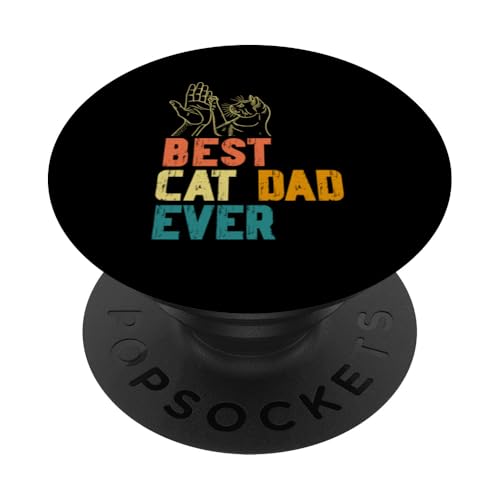 Bester Katzenvater aller Zeiten Vatertags-Katzenliebhaber Daddy Papa Cat PopSockets Klebender PopGrip Bester Katzenvater aller Zeiten Vatertags-Katzenliebhaber Daddy Papa Cat PopSockets Klebender PopGrip von Proud Cat Dad Loving Father Cat Owner Men Daddy
