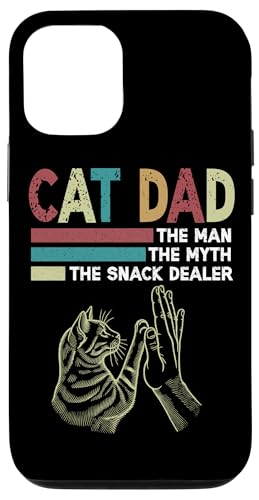 Cat Dad Der Mann Der Mythos Der Snackhändler Vatertag Retro Hülle für iPhone 12/12 Pro Cat Dad Der Mann Der Mythos Der Snackhändler Vatertag Retro Hülle für iPhone 12/12 Pro von Proud Cat Dad Loving Father Cat Owner Men Daddy