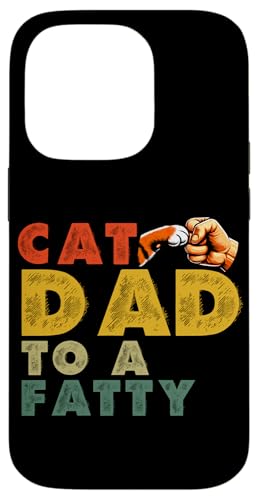 Cat Dad To A Fatty Cat Lover Vatertag Papa Papa Retro Hülle für iPhone 14 Pro Cat Dad To A Fatty Cat Lover Vatertag Papa Papa Retro Hülle für iPhone 14 Pro von Proud Cat Dad Loving Father Cat Owner Men Daddy