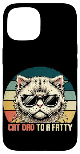 Cat Dad To A Fatty Retro-Vatertags-Katzenliebhaber-Elternteil Hülle für iPhone 15 Cat Dad To A Fatty Retro-Vatertags-Katzenliebhaber-Elternteil Hülle für iPhone 15 von Proud Cat Dad Loving Father Cat Owner Men Daddy