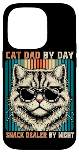 Cat Dad by Day Snack Dealer by Night Retro Katzenliebhaber Hülle für iPhone 14 Pro von Proud Cat Dad Loving Father Cat Owner Men Daddy