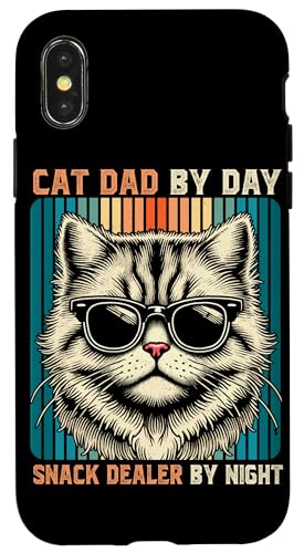 Cat Dad by Day Snack Dealer by Night Retro Katzenliebhaber Hülle für iPhone X/XS Cat Dad by Day Snack Dealer by Night Retro Katzenliebhaber Hülle für iPhone X/XS von Proud Cat Dad Loving Father Cat Owner Men Daddy
