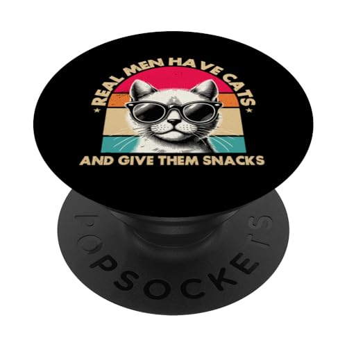 Echte Männer haben Katzen und geben ihnen Snacks Katzenliebhaber Vater PopSockets Klebender PopGrip Echte Männer haben Katzen und geben ihnen Snacks Katzenliebhaber Vater PopSockets Klebender PopGrip von Proud Cat Dad Loving Father Cat Owner Men Daddy