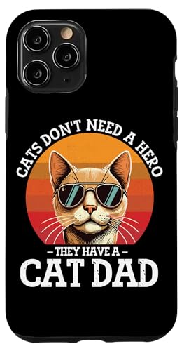 Katze Papa Vater Katzenliebhaber Eltern Vatertag Papa Vaterschaft Hülle für iPhone 11 Pro Katze Papa Vater Katzenliebhaber Eltern Vatertag Papa Vaterschaft Hülle für iPhone 11 Pro von Proud Cat Dad Loving Father Cat Owner Men Daddy