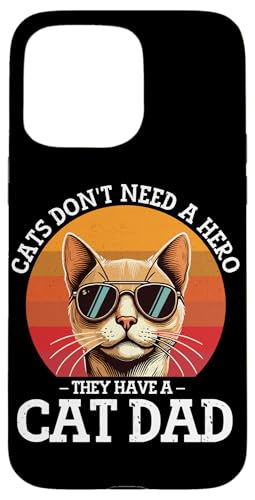Katze Papa Vater Katzenliebhaber Eltern Vatertag Papa Vaterschaft Hülle für iPhone 15 Pro Max Katze Papa Vater Katzenliebhaber Eltern Vatertag Papa Vaterschaft Hülle für iPhone 15 Pro Max von Proud Cat Dad Loving Father Cat Owner Men Daddy