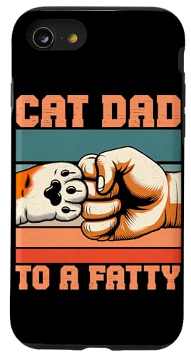 Katze Papa Vater Katzenliebhaber Eltern Vatertag Papa Vaterschaft Hülle für iPhone SE (2020) / 7 / 8 von Proud Cat Dad Loving Father Cat Owner Men Daddy