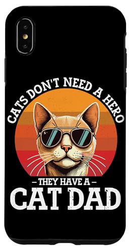 Katze Papa Vater Katzenliebhaber Eltern Vatertag Papa Vaterschaft Hülle für iPhone XS Max Katze Papa Vater Katzenliebhaber Eltern Vatertag Papa Vaterschaft Hülle für iPhone XS Max von Proud Cat Dad Loving Father Cat Owner Men Daddy