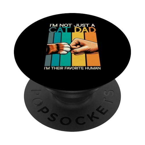 Katze Papa Vater Katzenliebhaber Eltern Vatertag Papa Vaterschaft PopSockets Klebender PopGrip Katze Papa Vater Katzenliebhaber Eltern Vatertag Papa Vaterschaft PopSockets Klebender PopGrip von Proud Cat Dad Loving Father Cat Owner Men Daddy