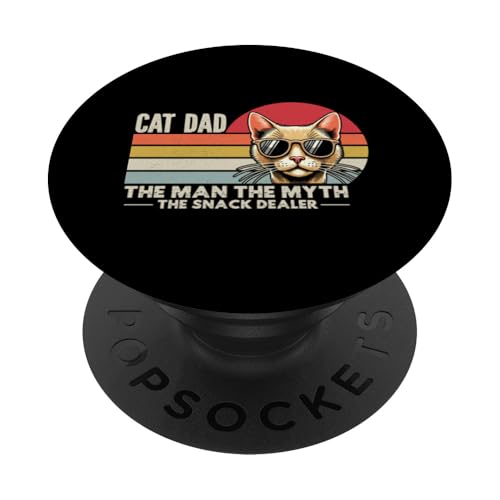Katze Papa Vater Katzenliebhaber Eltern Vatertag Papa Vaterschaft PopSockets Klebender PopGrip Katze Papa Vater Katzenliebhaber Eltern Vatertag Papa Vaterschaft PopSockets Klebender PopGrip von Proud Cat Dad Loving Father Cat Owner Men Daddy