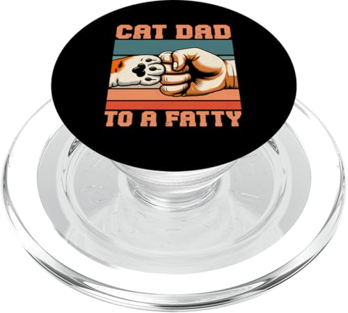Katze Papa Vater Katzenliebhaber Eltern Vatertag Papa Vaterschaft PopSockets PopGrip für MagSafe Katze Papa Vater Katzenliebhaber Eltern Vatertag Papa Vaterschaft PopSockets PopGrip für MagSafe von Proud Cat Dad Loving Father Cat Owner Men Daddy