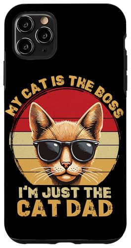 Katze Papa Vatertag Retro Katzenliebhaber Katzenbesitzer Papa Papa Hülle für iPhone 11 Pro Max Katze Papa Vatertag Retro Katzenliebhaber Katzenbesitzer Papa Papa Hülle für iPhone 11 Pro Max von Proud Cat Dad Loving Father Cat Owner Men Daddy