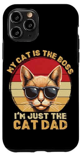 Katze Papa Vatertag Retro Katzenliebhaber Katzenbesitzer Papa Papa Hülle für iPhone 11 Pro Katze Papa Vatertag Retro Katzenliebhaber Katzenbesitzer Papa Papa Hülle für iPhone 11 Pro von Proud Cat Dad Loving Father Cat Owner Men Daddy