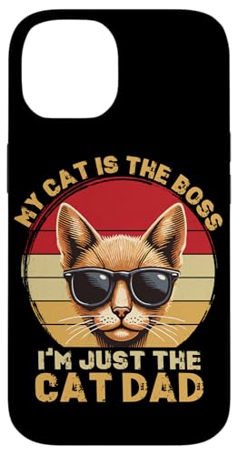 Katze Papa Vatertag Retro Katzenliebhaber Katzenbesitzer Papa Papa Hülle für iPhone 14 Katze Papa Vatertag Retro Katzenliebhaber Katzenbesitzer Papa Papa Hülle für iPhone 14 von Proud Cat Dad Loving Father Cat Owner Men Daddy