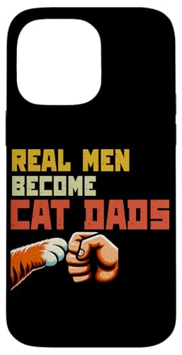 Real Men Become Cat Dads Vatertag Katzenliebhaber Retro Hülle für iPhone 14 Pro Max Real Men Become Cat Dads Vatertag Katzenliebhaber Retro Hülle für iPhone 14 Pro Max von Proud Cat Dad Loving Father Cat Owner Men Daddy