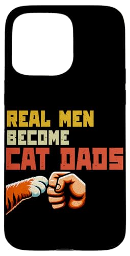 Real Men Become Cat Dads Vatertag Katzenliebhaber Retro Hülle für iPhone 15 Pro Max Real Men Become Cat Dads Vatertag Katzenliebhaber Retro Hülle für iPhone 15 Pro Max von Proud Cat Dad Loving Father Cat Owner Men Daddy