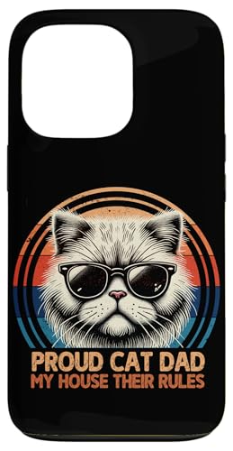 Stolze Katze Papa My House Their Rules Katzenliebhaber Katzenbesitzer Retro Hülle für iPhone 13 Pro Stolze Katze Papa My House Their Rules Katzenliebhaber Katzenbesitzer Retro Hülle für iPhone 13 Pro von Proud Cat Dad Loving Father Cat Owner Men Daddy