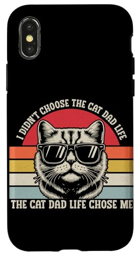 The Cat Dad Life Choose Me Vatertag Lustiger Katzenliebhaber im Retro-Look Hülle für iPhone X/XS The Cat Dad Life Choose Me Vatertag Lustiger Katzenliebhaber im Retro-Look Hülle für iPhone X/XS von Proud Cat Dad Loving Father Cat Owner Men Daddy