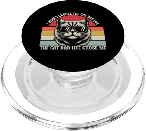 The Cat Dad Life Choose Me Vatertag Lustiger Katzenliebhaber im Retro-Look PopSockets PopGrip für MagSafe The Cat Dad Life Choose Me Vatertag Lustiger Katzenliebhaber im Retro-Look PopSockets PopGrip für MagSafe von Proud Cat Dad Loving Father Cat Owner Men Daddy