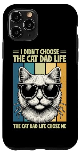 The Cat Dad Life Chose Me Cat Lover Vatertag Retro Hülle für iPhone 11 Pro The Cat Dad Life Chose Me Cat Lover Vatertag Retro Hülle für iPhone 11 Pro von Proud Cat Dad Loving Father Cat Owner Men Daddy